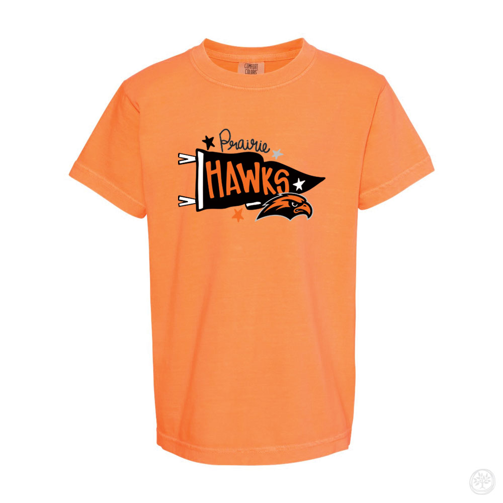 Prairie Hawks YOUTH Comfort Colors Tee